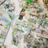 20 pcs/pack Die-cut Sticker Book Floating Light Shallow Dream Series PET Theme Handbook Sticker Retro Girl Character