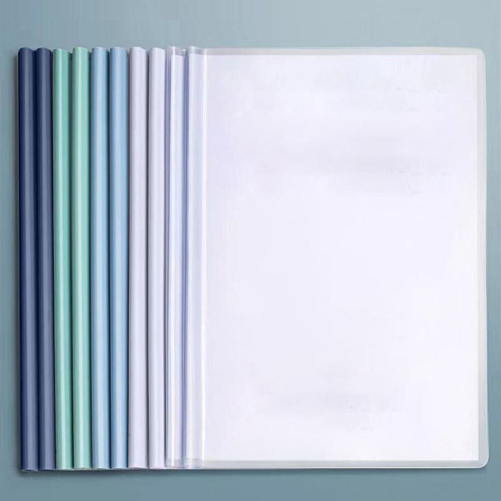 10pcs/set File Clip Holder Macaron Paper Folder Note Organizer Document Folder  School