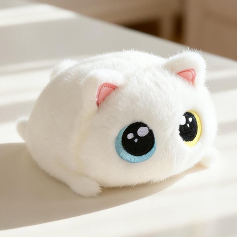 Round Black Cat Plush Toys Cartoon Cat Stuffed Animal New Cat Pillow Gifts