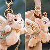 Deer Plush Pendant Dunhuang Flying Cat Cartoon Animal Doll Stuffed Keychain  Keychain Accessory