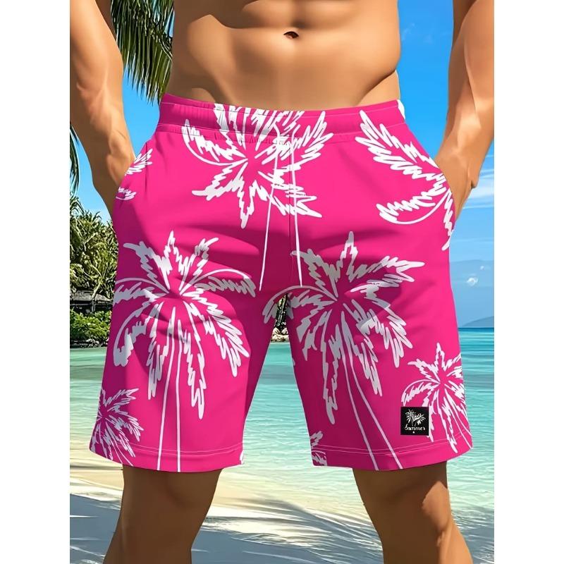 Cocoanut Trees 3D Printed Beach Shorts Palm Tree Graphic Board Shorts for Summer Harajuku Hawaiian Cool Swimming Trunks