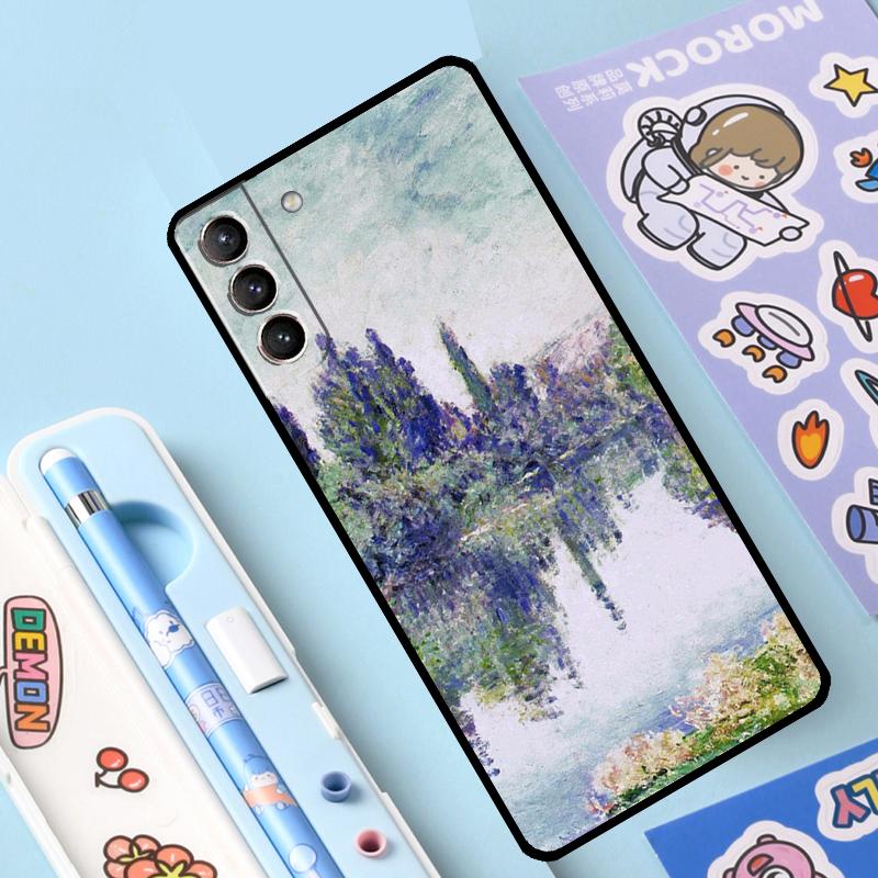 Чехол Claude Monet Garden Lotus Bridge для Samsung Galaxy S23 S22 S21 Ultra S20 FE S9 S10 Note 10 Plus Note 20 Ultra с полным покрытием