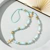 Cute Acrylic Wristband Mobile Phone Strap Five-Pointed Star Keychain Phone Bead Charm Straps Beaded Lanyard Decorative
