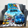 Custom Name Tayo'S Rainbow Friends Party Blanket For Couch Bed Plush Cozy Fuzzy Blanket Super Soft Warm Blankets For Fall And Winter 091648