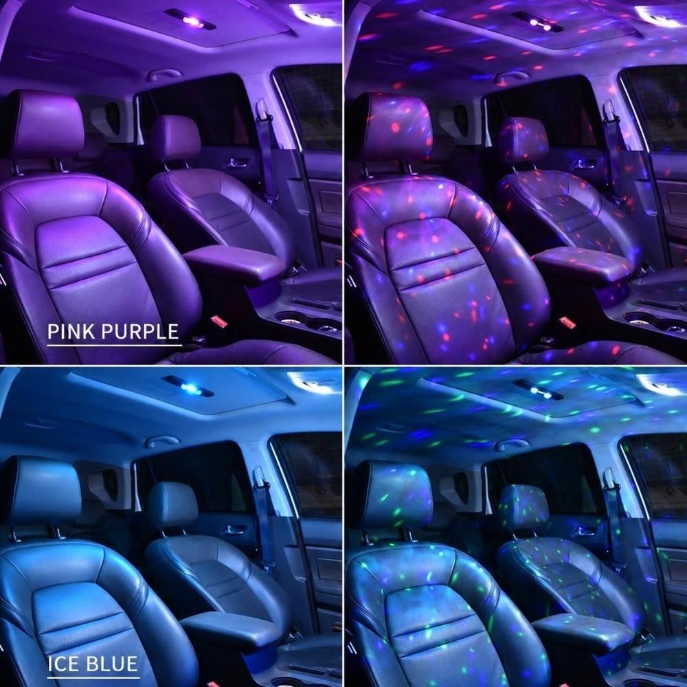 Rechargeable Car Atmosphere Lamp Sound-activated Car Led Decor Lamp  Car