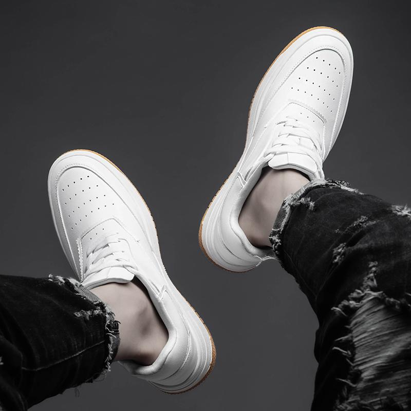 Мужские кроссовки из натуральной кожи, универсальные, 2024, классические, на шнуровке, для скейтбординга, новое поступление для мужчин, модная мужская повседневная обувь для отдыха на открытом воздухе