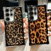 Модный милый чехол для телефона с леопардовым принтом и покрытием для Samsung Galaxy S24 S25 FE S26 Edge S23 Ultra S22 S21 Plus S20 Противоударный Airab