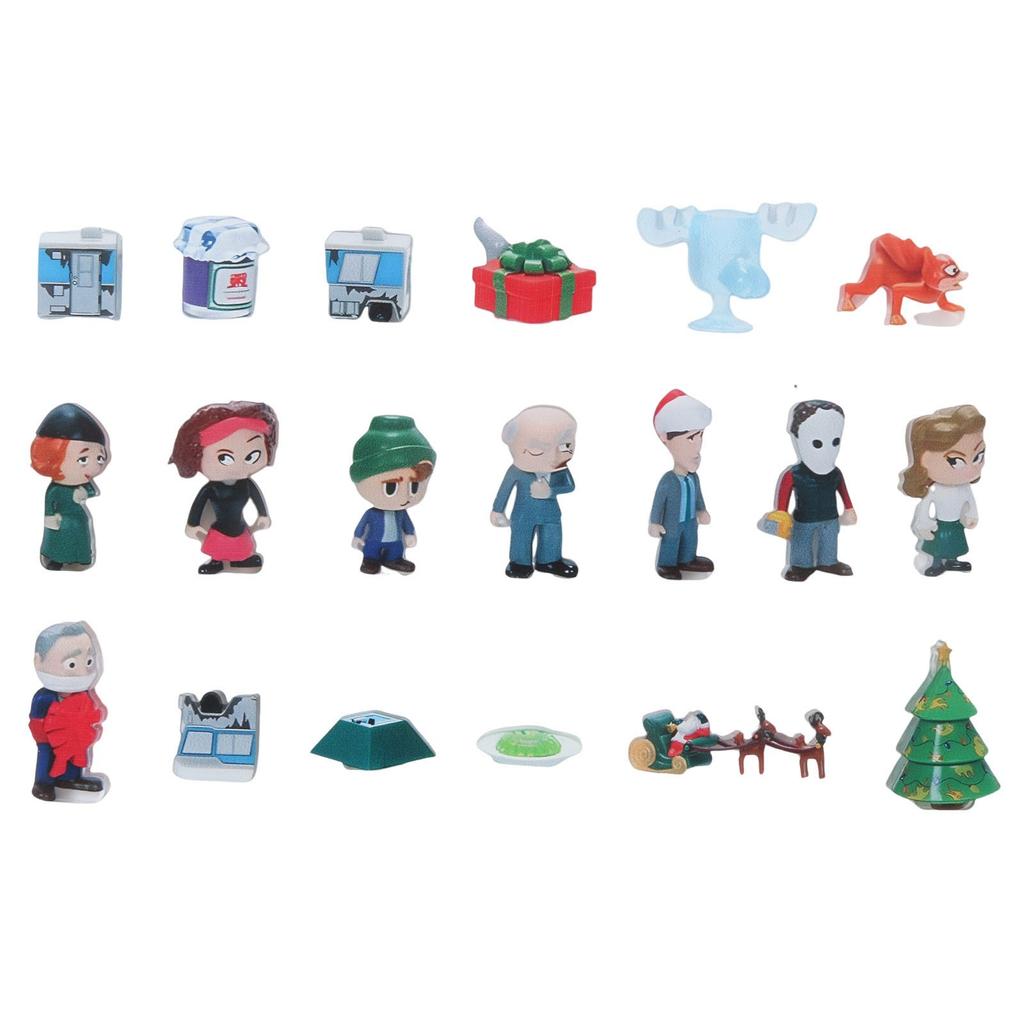 19 шт. Сумасшедший рождественский праздничный адвент-календарь в подарок включает 19 подарков, рождественские праздничные фигурки и аксессуары акриловая версия