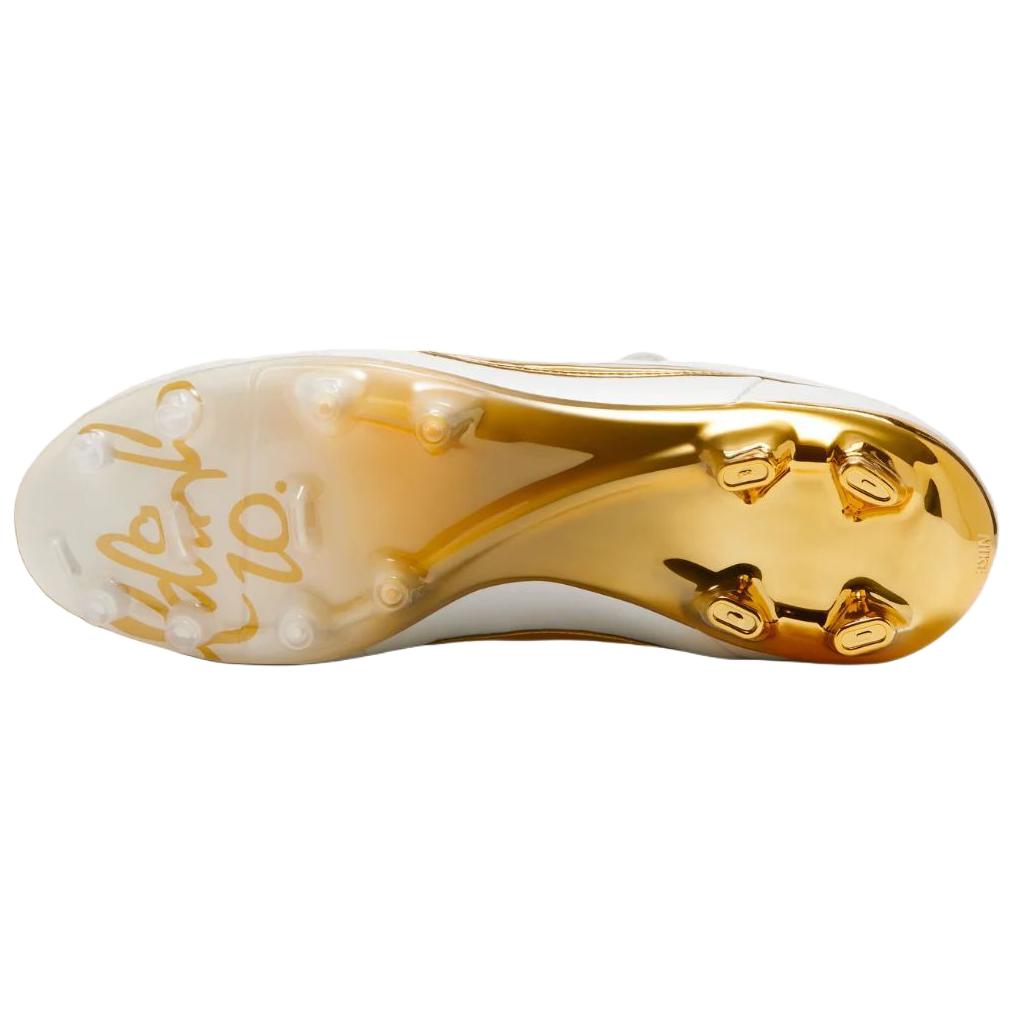 Nike Tiempo Legend SE FG Прикосновение золота Унисекс Кроссовки Белый Металлик-Саммит-Белый-Металлик-Золотая монета IF4388-100