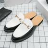 Fashion Men Shoe Fashion All-match Casual Flats New Men's Classic Mules Shoes Handmade Male Slipper Outdoor Summer Mens Slip On Shoes