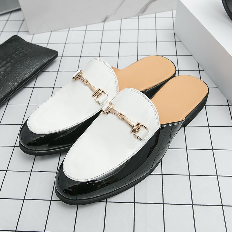 Fashion Men Shoe Fashion All-match Casual Flats New Men's Classic Mules Shoes Handmade Male Slipper Outdoor Summer Mens Slip On Shoes