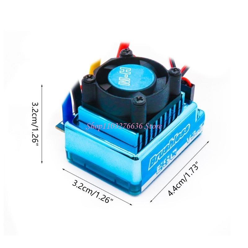 R6FD RC Waterproof ESC 45A 60A 80A 120A Speed Controller for Brushless Motor Off-road RC Part Crawler ESC for 1/10 RC Car