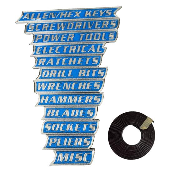 1/10/12 шт. Магнитная этикетка для ящика с инструментами Легко читаемая 3D Магнитный органайзер для ящика с инструментами Бирка Многофункциональная Мини-ящики для инструментов Маркер Организационная этикетка