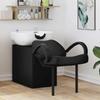Shampoo Chair Black and White 136 x 60 x 92 cm PVC