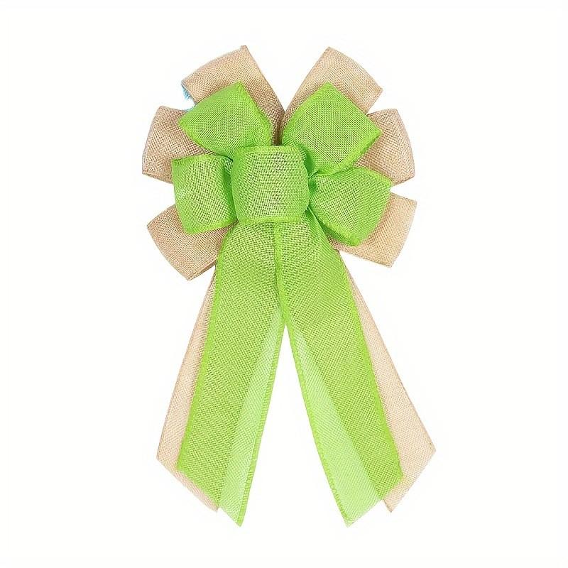 Красочный многослойный бант из мешковины летний венок декоративное подвесное домашнее украшение