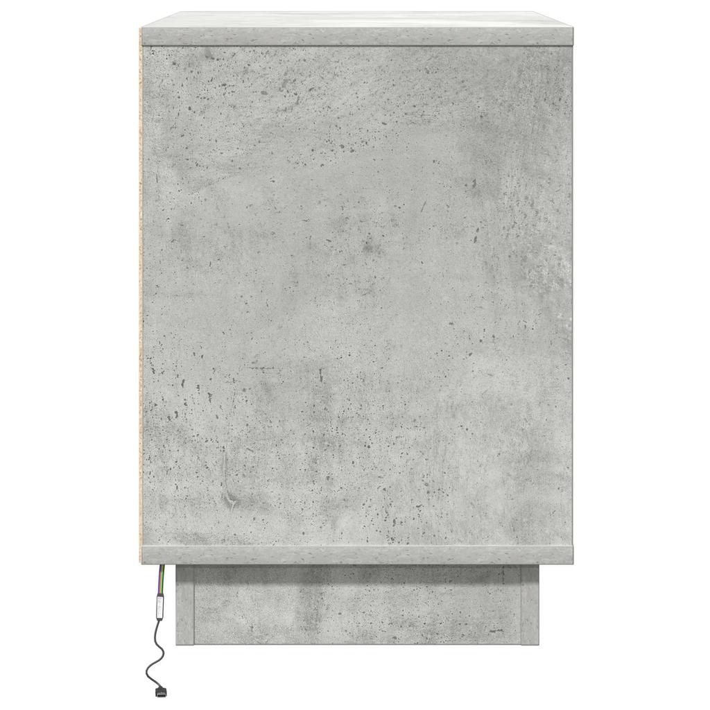 Nightstand 2 pcs Concrete Grey 50 x 34.5 x 50 cm Engineered Wood