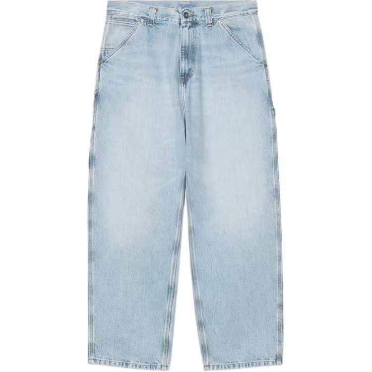 Carhartt WIP SS26 Брюки Belmont Свободные Прямые Толстые Чистые Модные Джинсовые Джинсы Унисекс брюки I036591-01-WU