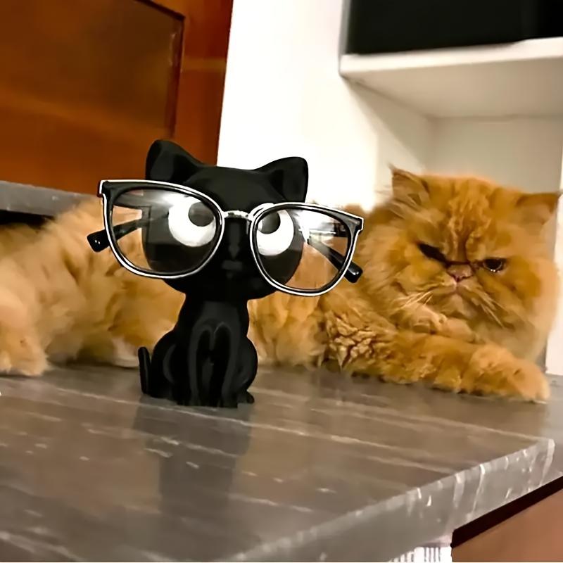 3D-печатный держатель для очков в виде кошки - Милый настольный органайзер, идеальный праздничный подарок для рабочего стола и домашнего декора.