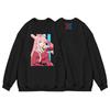 Mens Long Sleeve Crewneck Sweatshirt Anime Darling In Franxx 02 Casual Pullover