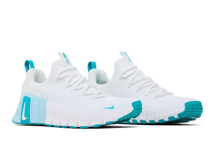 Nike Бесплатные Metcon 6 Белый Ледниковый Синий Пыльный Кактус (Женский)