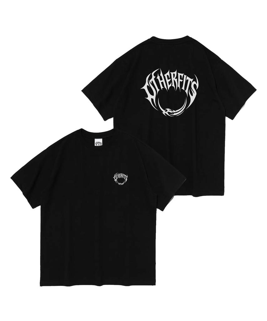 Футболка с коротким рукавом и круглым логотипом OTHERFITS (черный)