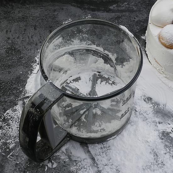 Пластиковый стаканчик, 250 мл, сито для муки, мелкая сетка, простое в использовании, чистое, портативное, многофункциональное, компактный размер, мука