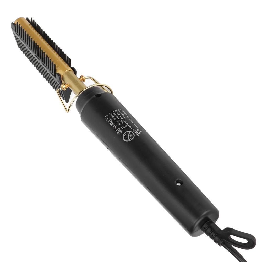 Quick Heating Hair Straightener Brush Electric Hot Hair Straightening Brush For Men Women