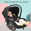 Infant Car Seat Baby Car Seat with Carry Handle Adjustable Canopy 13kg Load Bearing for Newborn