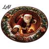 Stylish Home Entrance Carpet Christmas 3D Illusion Rug Black Hole Vortex Visual Effect Mat Non-Slip Indoor Decorative Rug Holiday Door Machine