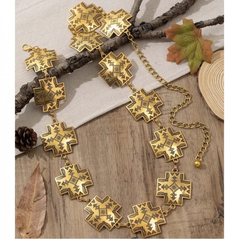 Womens Metal Waist Chain Belt Decorative Boho Style Adjustable Accessory Dresses Jeans