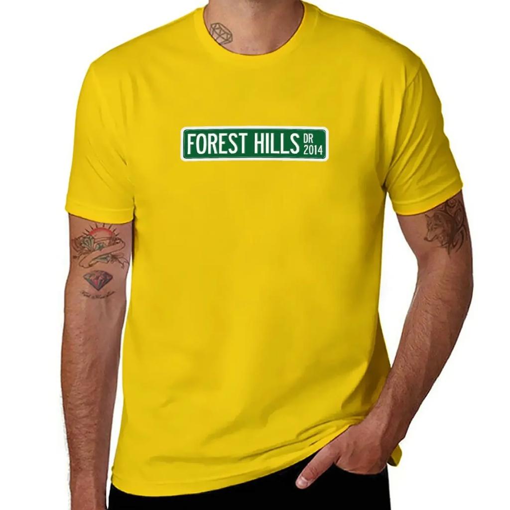 J. Cole - 2014 Forest Hills Drive Dr V2 T-Shirt cute tops graphics tshirts for men