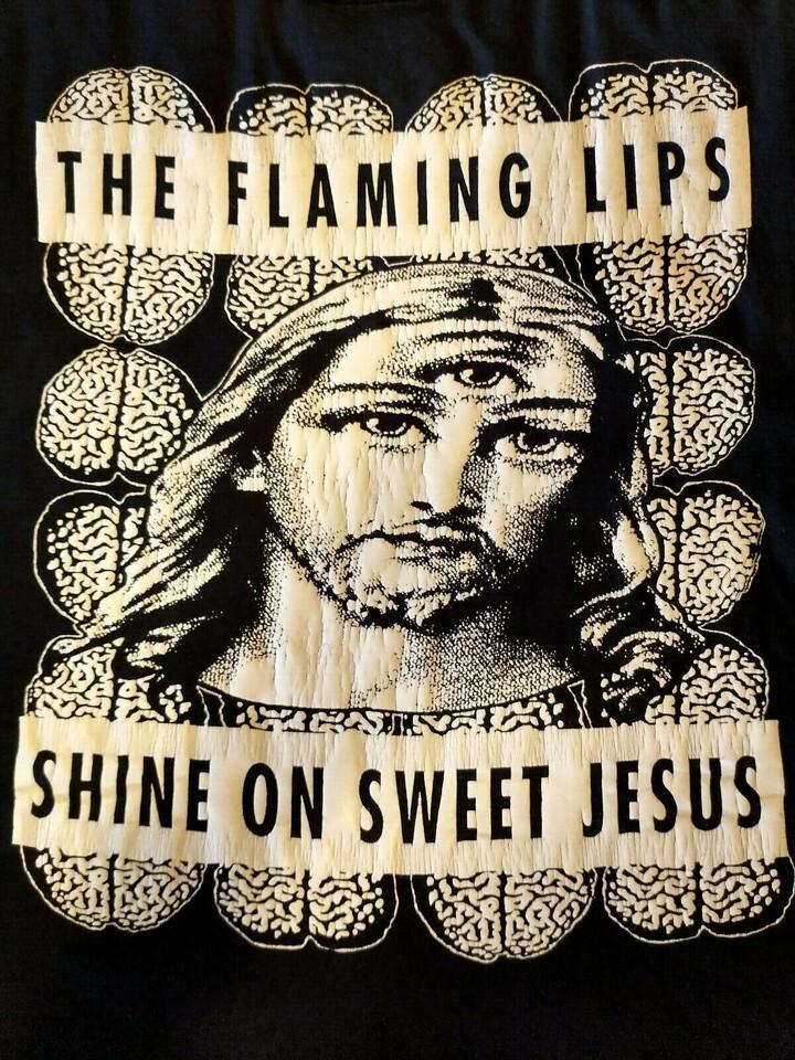 Shine on Sweet Jesus The Flaming Lips Black T-Shirt Cotton ZL294 Unisex T-Shirt
