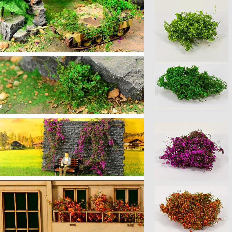 Miniature Climbing Vine Model, Artificial Leaves for Diorama, DIY Railway Scenery, Fake Foliage Plants for Architectural Model