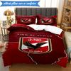 3PCS Ahly Football club Printed Soft Bedding Set,Including 1pc Duvet Cover And 2pcs Pillowcases Perfect for Bedroom, Dormitory, Fan gift