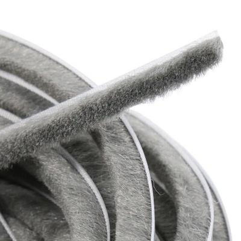10M/5M/1M Door and Window Windproof Sealing Strip Adhesive Brush Strip Wind Door Sound Insulation Pad Up and Down Track Sealing