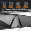 Interior B-Pillar Sticker for Peugeot 2008 2020-2025 - Glossy Black or Carbon Fiber