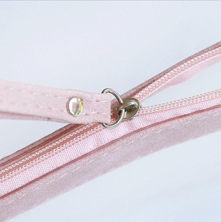 Frosted Translucent Zipper Pencil Case - Large Capacity, Ideal for Exams, Girls' Stationery Bag