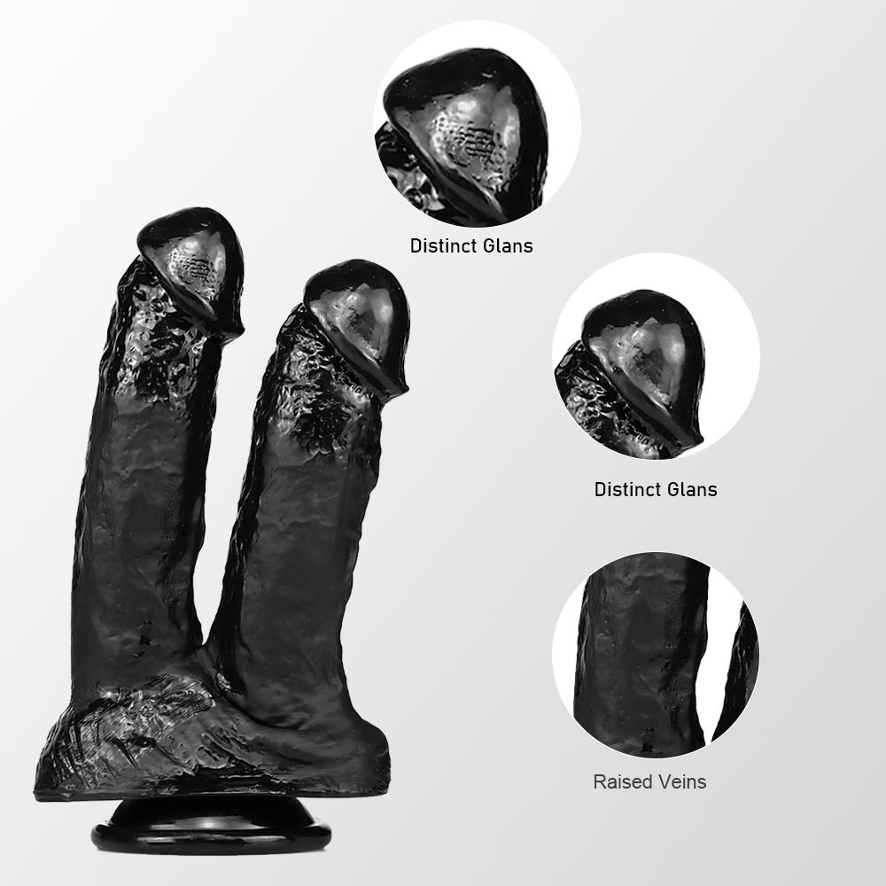 Симуляция женской мастурбации Пенис Двуглавый Большой Дилдо Игрушки для взрослых Секс-игрушки Лара