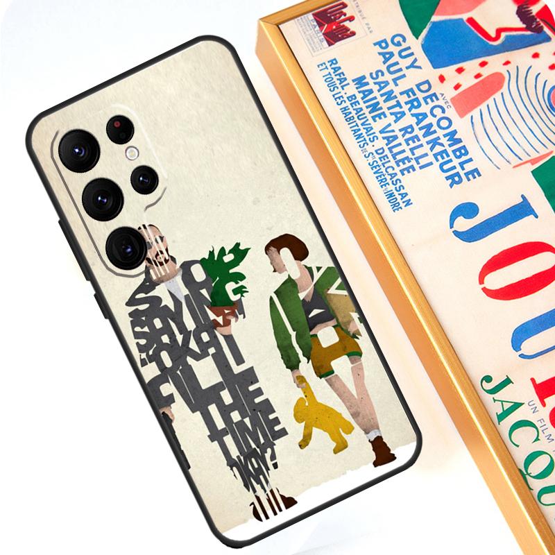Leon The Professional Case For Samsung Galaxy S24 S23 Ultra S22 Note 20 Note 10 Plus S8 S9 S10 S21 S20 FE Cover