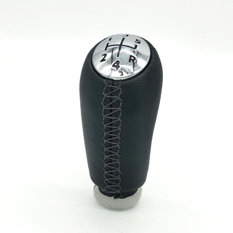 MT 5 Speed Leather/ABS Gear Shift Knob for Renault Megane II MK2 MK3 Scenic 2 Clio 3 III GearShifter Pen HeadBall Accessories