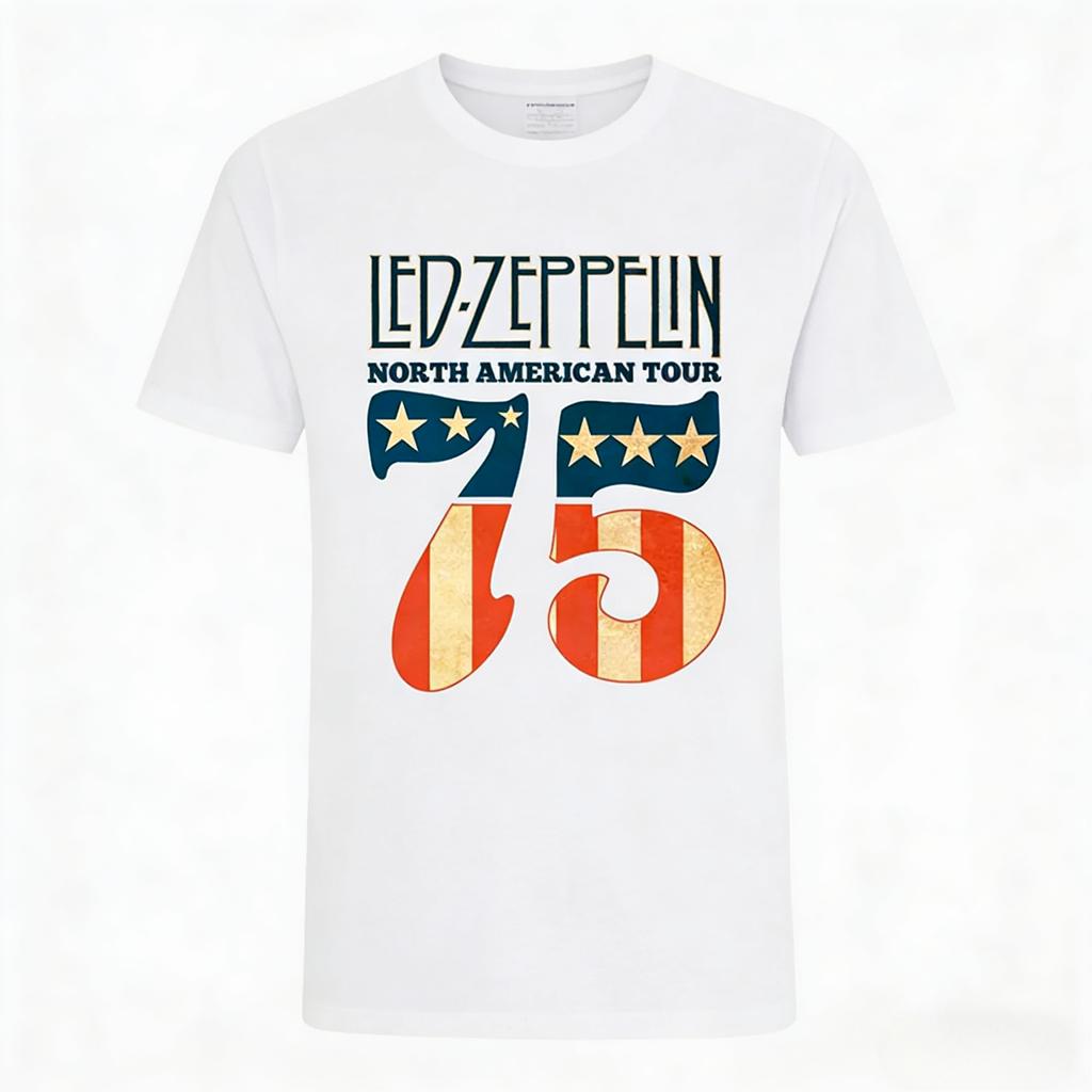 Rock Band Led Zeppelin Unisexs Cotton th Anniversary Graphics Tshirt Summer Spring Women Oversized Hiphop Yk Fashion Tshirt