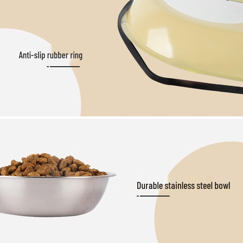 HELLOJOY Двойная миска из нержавеющей стали для еды и воды для домашних животных