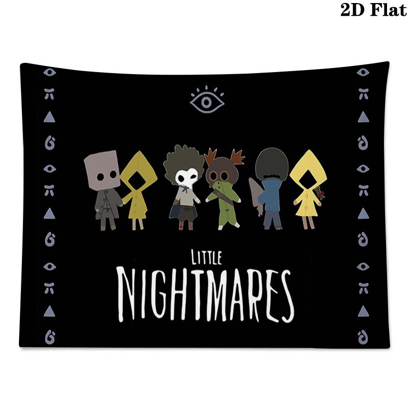 Little Nightmares Wall Tapestry Aesthetic Wall Hanging Printed Fabric Blanket Decorative Tapestries for Bedroom Living Room Home Decor