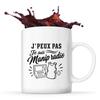 Mug - PLANETEE - J’peux Pas Je Suis Manip Radio - Céramique 330 Ml - Passe Au Lave-vaisselle - Minimaliste
