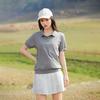Skechers Elegant Diamond Collection Polo Shirt Unisex Gray L225W255-00Q9