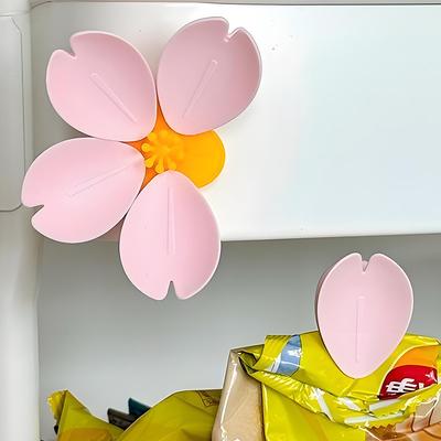 1 шт. Кухонные магнитные клипсы «Цветы сакуры» Ziplock Магнитная полоска для заметок на холодильник Фото Домашняя клипса для запечатывания
