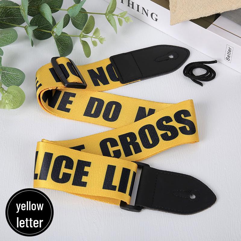 Ethnic Style Widened Wooden Guitar Shoulder Straps - Electric Guitar Polyester Printed Straps