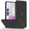 Design Case - Booling - for Samsung Galaxy A35 5G - Matte Silicone - Rotating Ring - Shockproof