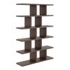 Modern Open Bookcase with Shelves on the Wall, Bookcase - No. 2 Modern Open Bookcase with Shelves on the Wall, Bookcase - No. 2 wenge