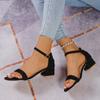 2024 New High Heels Women Sandals 2024 Luxury Designer Summer Shoes Chunky Slippers Sexy Pumps Casual Dress Square Toe Party Shoes